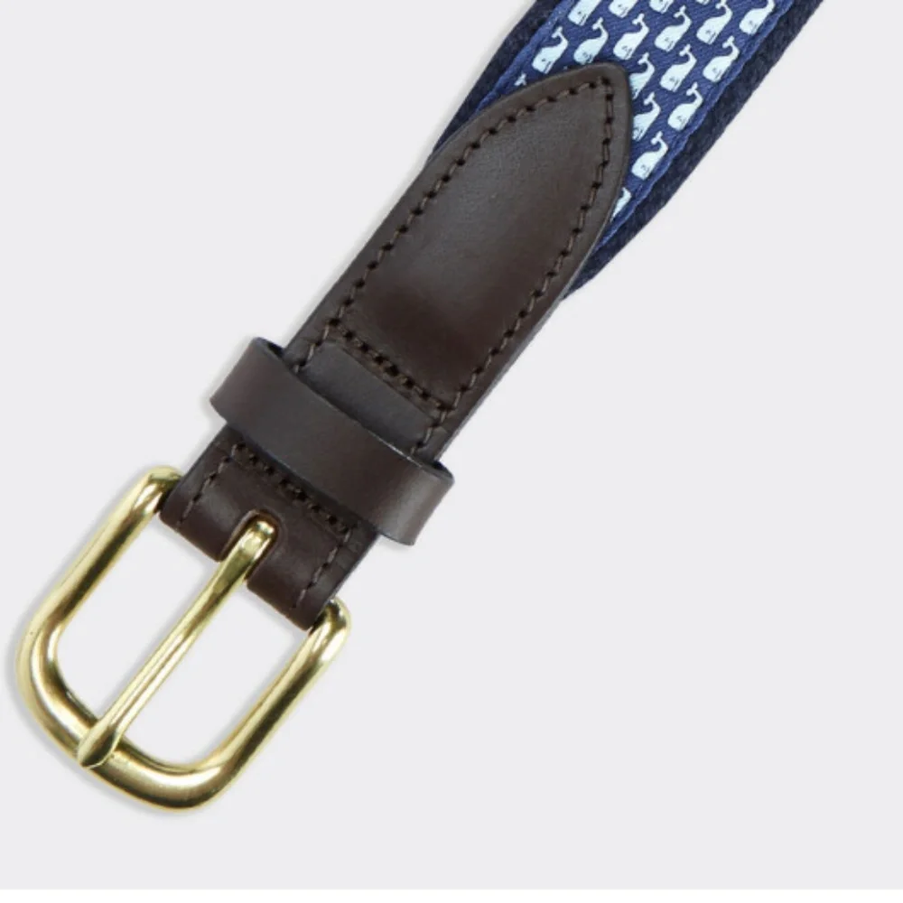 VINEYARD VINES/Boy's Classic Whale Club Canvas Belt